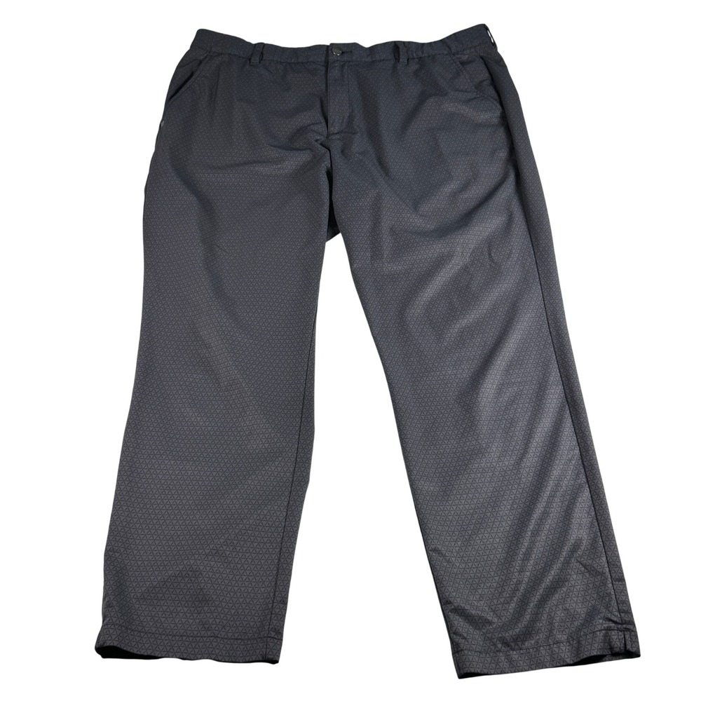 Adidas Men's‎ Golf Pants Geometric Print Athleisure Training Black Pattern
